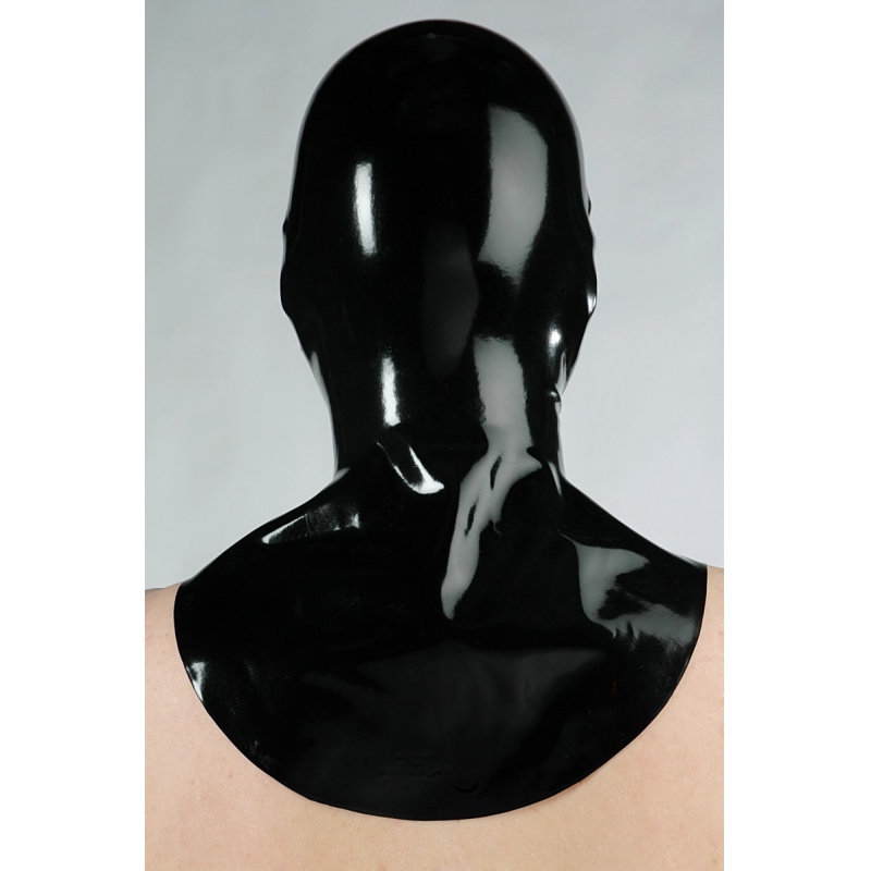 Transparentní latexové triko s předním zipem a krátkým rukávem BLACKSTYLE