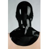 Transparentní latexové triko s předním zipem a krátkým rukávem BLACKSTYLE