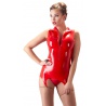 Latexový top BLACK s předním zipem POLYMORPHE