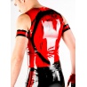 Černý latexový dámský top