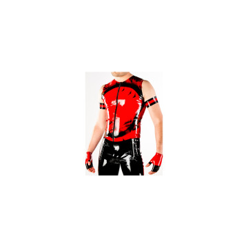 Latexová halenka s dlouhým rukávem Army style