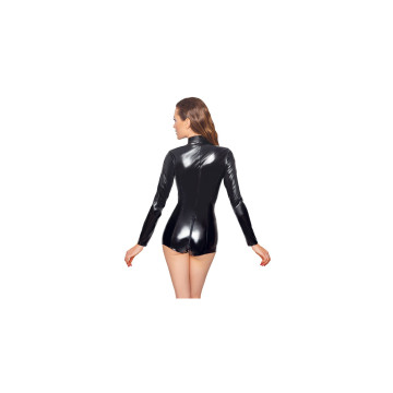 PVC obleček pro Adult Baby s patentky v rozkroku