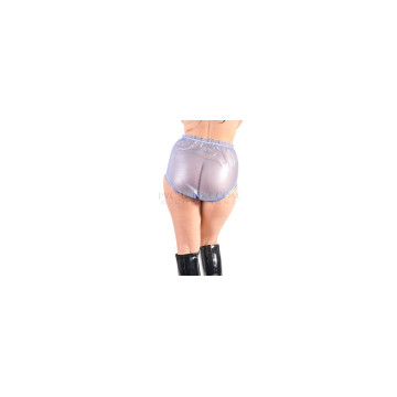 PVC catsuit s dlouhým rukávem předním zipem a připojenou kapucí - PINK PEARL EXTRA SOFT