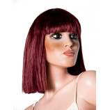 Středně dlouhá paruka červená Kleopatra