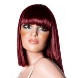 Středně dlouhá paruka červená Kleopatra