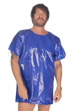 PVC triko modré neprůhledné