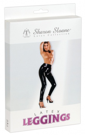Latexové legíny černé