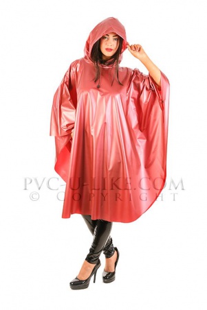 PVC pončo RED PEARL