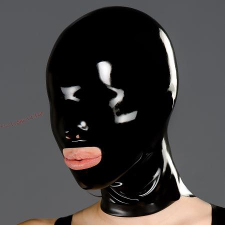 Latexová maska s otevřenou pusou transparentní POLYMORPHE