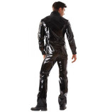 Pánská laková košile černá