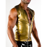 Latexová vesta Metallic Gold POLYMORPHE