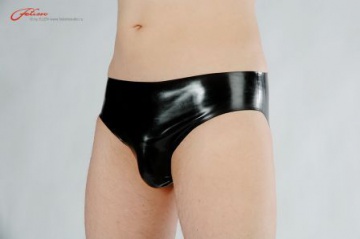 Latexové slipy černé