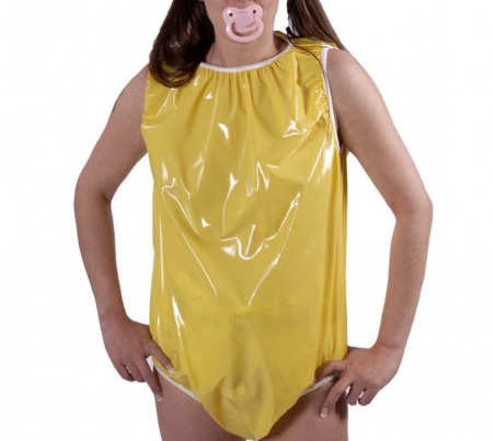 PVC Adult Baby body Rosa transparent