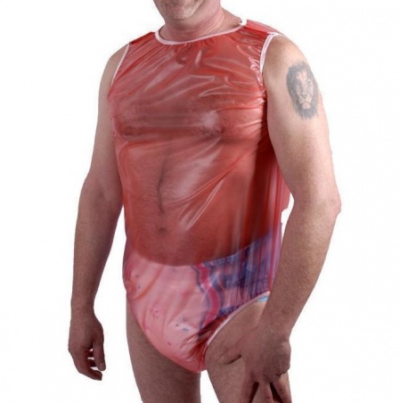 PVC Adult Baby body Rosa transparent