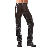 Latexové džíny s kapsami