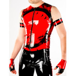 Latexová vesta MARBLED - černomodrá POLYMORPHE