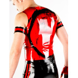 Latexová vesta MARBLED - černomodrá POLYMORPHE