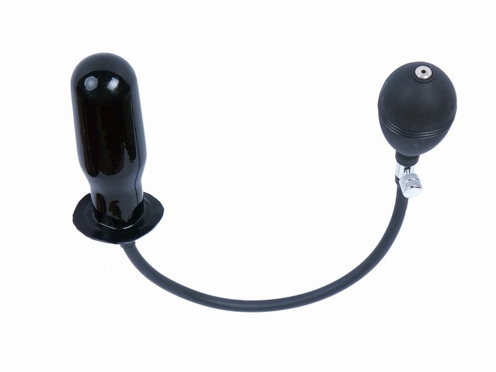 Latexové nafukovací dildo transparentní