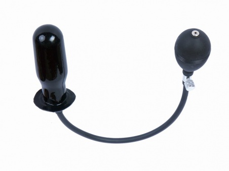 Latexové nafukovací dildo transparentní