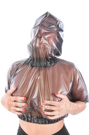 PVC top s maskou BLACK SEMI TRANSPARENT