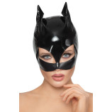 Laková Cat Woman maska černá