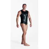 Latexová vesta se zipem petrolejová