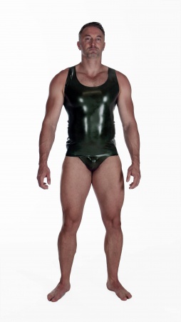 Latexové tílko ArmyGreen