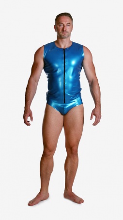 Latexová vesta se zipem PearlBlue