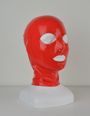 Latexová maska červená