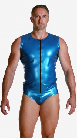 Latexová vesta se zipem PearlBlue