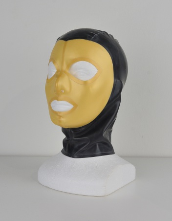 Latexová maska černá/Pearl Gold