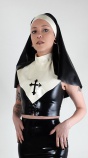 Latexová jeptiška bílá