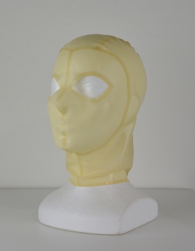 Latexová maska transparentní bez pusy