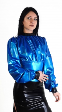 Latexová halenka s dlouhým rukávem PearlBlue