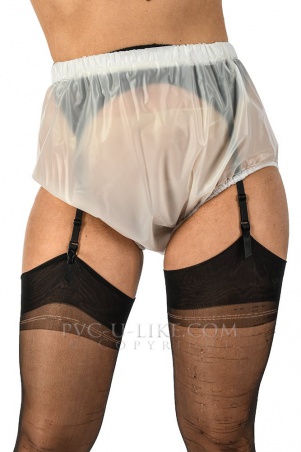 PVC kalhotky WHITE SEMI TRANSPARENT