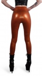 Latexové legíny s vysokým pasem bronzové