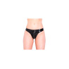Latexová dámská tanga se zipem přes rozkrok