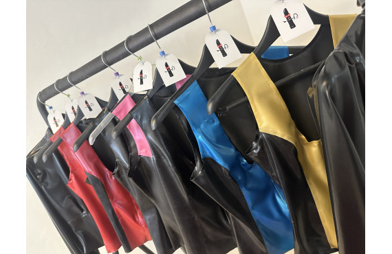 Multicolour latex tops for ladies 